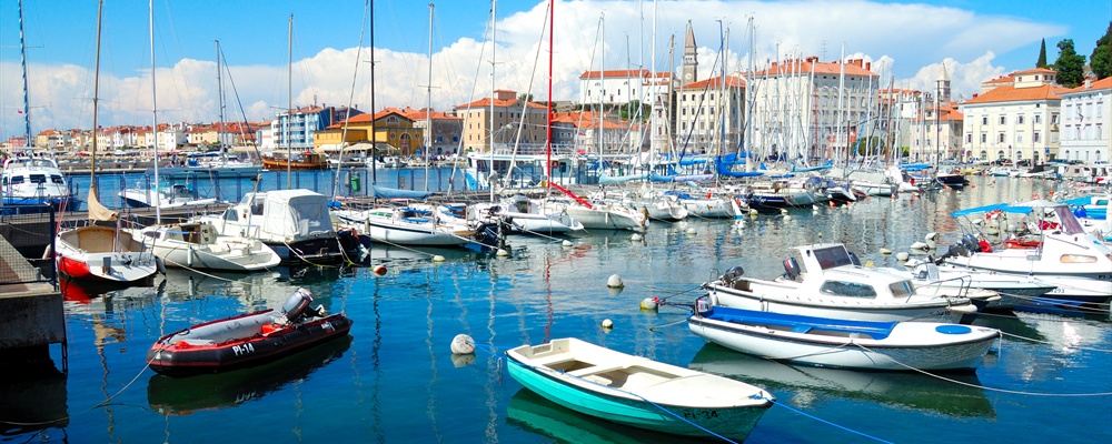 Piran's small harbour